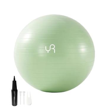 Imagem de RYTMAT Bola de exercícios para exercícios, bola de ioga antiderrapante e antiderrapante para academia, fitness e fisioterapia (verde)