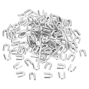 Imagem de Generic 120 peças de pontas de costura em espiral de 6 mm 1/10.2 cm para, espartilho espiral de aço inoxidável, pontas de desossa, tampas de extremidade para fantasia de vestido de noiva