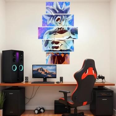 Imagem de Quadro decorativo Mosaico Dragon Ball - 5 peças - Goku, Vegeta, Freeza, Bills, Majin Boo - 17 (16)