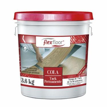 Imagem de Cola Tack Permanente Flexfloor 3,6kg Instalação Piso Vinílico Carpete 