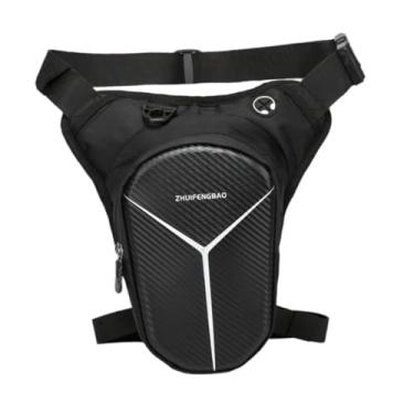 Imagem de Zxpjkyu Bolsa de Perna para Motociclista, Tipo Pochete, para Cintura E Coxa, com Vários Bolsos, Confeccionada em Tecido Oxford E Poliéster, com Zíp, D