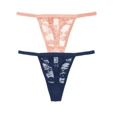 Imagem de Conjunto De Calcinhas Sexy De Renda De Cintura Baixa Para Mulheres 2 P