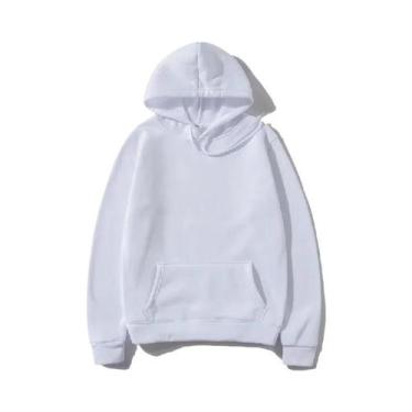 Imagem de Moletons Unissex Com Capuz E Bolso Em Cores Sólidas Para Esportes E La