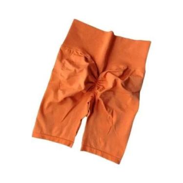 Imagem de Shorts de Yoga Feminino Cintura Alta - Sem Costura, Controle de Barrig