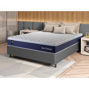 Imagem de Cama Box Molas Ensacadas Lagras Casal 138x188 King House