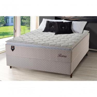 Imagem de Cama Box Casal 138x188 Roma Molas Ensacadas King House