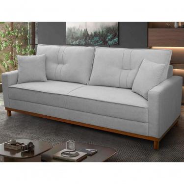 Imagem de Sofá Living Malibu 2,30m Cinza Bouclê - King House