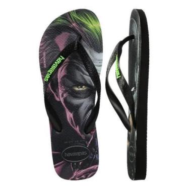 Imagem de Chinelo havaianas top heróis dc, Preto, 37/38