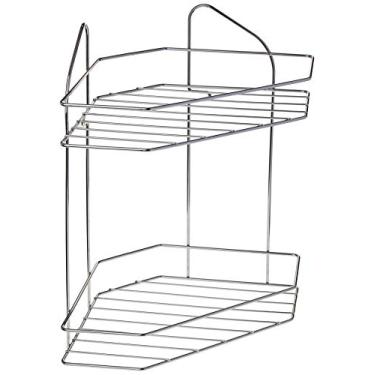 Imagem de Prateleira Cantoneira Dupla, 33cm, Cromada, Arthi