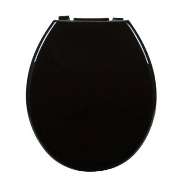 Imagem de Assento Almofadado Oval Preto Tampa Vaso Deca-incepa-celite-ideal-roca