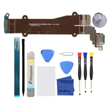 Imagem de iParto Kit de substituição de porta de carregamento para LG V60 ThinQ 5G LM-V600 USB Flex Dock Connector Carregamento Flex Substituição com ferramentas