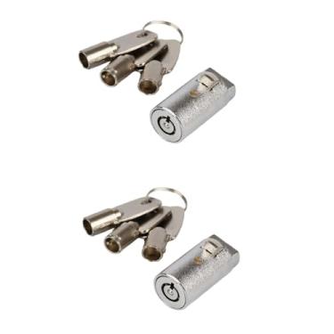 Imagem de Goodheng Locks Trava de máquina de venda automática, trava cilíndrica de 7 pinos com chave universal tubular para máquina de venda automática de refrigerante, máquina de lanche de coca, cafeteira,