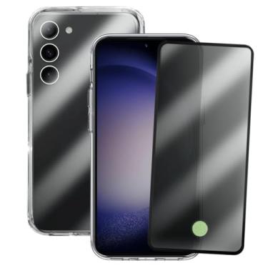 Imagem de Kit Proteção Compatível Samsung Galaxy S23 Capinha Transparente Space + Película 3D Privacidade Anti Espião