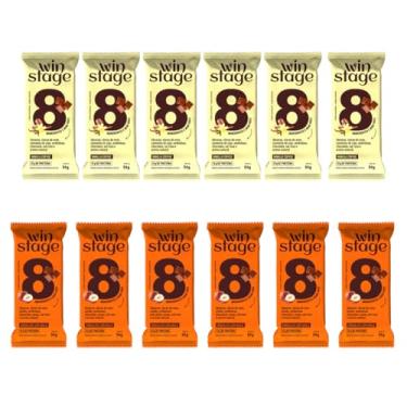 Imagem de Barras Proteicas Sabor Chocolate com Avelã e Vanilla Coffee – WinStage – Caixa com 12 unidades de 54 g