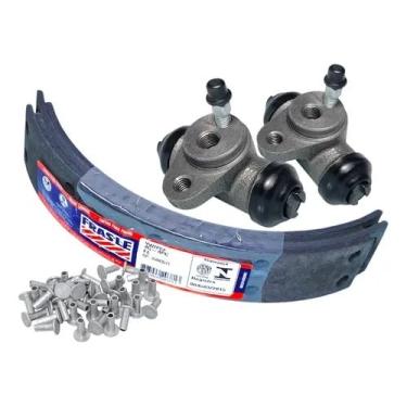 Imagem de Kit Cilindros de Freio C3352 + Lonas VW/262 com Rebites Compatível com Fusca 1300 1500 1600