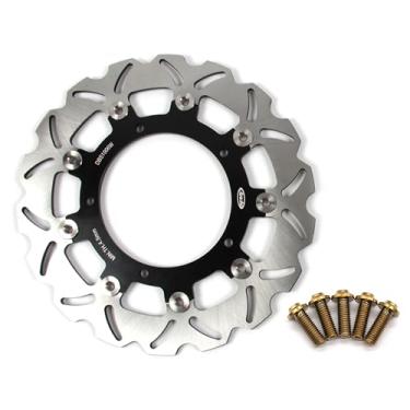Imagem de Rotor de disco de freio dianteiro Arashi com parafusos de montagem para Yamaha YZF R3 2015-2023 ABS 17-23, YZF R25 2014-2021, MT03 FZ03 2016-2023 ABS inclui, acessórios de substituição de motocicleta