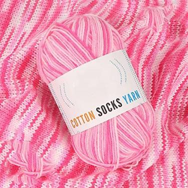 Imagem de HHHJQFAAT Fios para tricô para tricô fio de leite fio de crochê indefinido fio de tricô arco-íris (cor: B, tamanho: tamanho único) (C tamanho único)