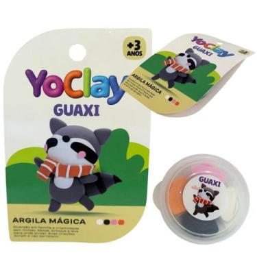 Imagem de Argila Mágica Massinha Modelar Yoclay Pocket Guaxinim
