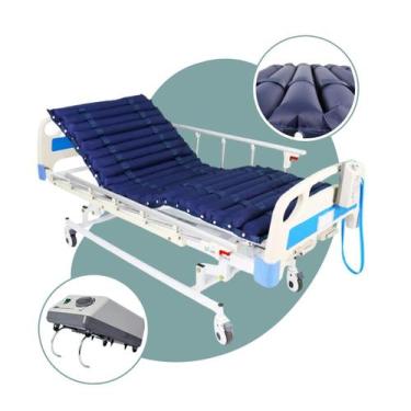 Imagem de Colchão Inflável Pneumático Tratamento Anti Escaras Air Tube - Dellame