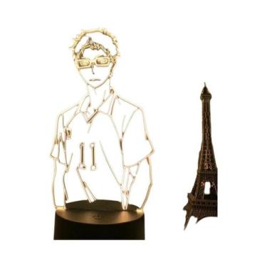 Imagem de Luminária De Mesa 3D Acrílica Para Quarto Infantil, Figura De Anime Ha