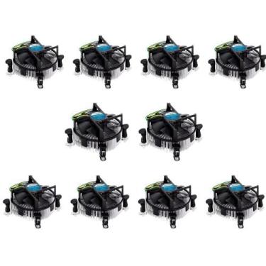Imagem de Kit 10 Air Cooler Intel Lga 775 115x 1366 1200 1700 Atacado - EXBOM