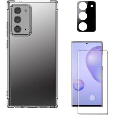 Imagem de Capa Capinha Transparente para Samsung Galaxy Note 20 + Película 9D + 