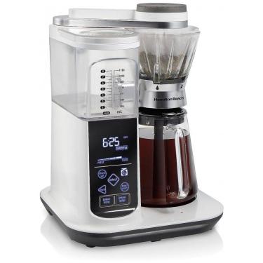 Imagem de Cafeteira Elétrica Programável Automática 1.1L com 5 Densidades, 110v, HAMILTON BEACH 46700, Branco