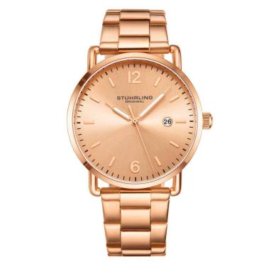 Imagem de Relógio Masculino Stuhrling Oslo 3902 Quartzo 38mm, Rose Gold