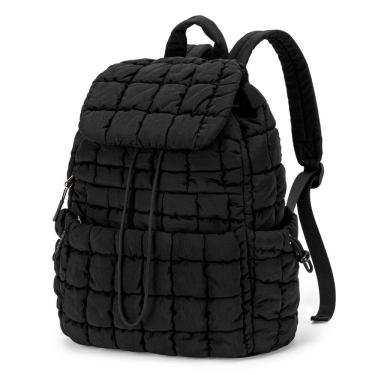 Imagem de Mochila CLUCI Puffy acolchoada para mulheres, leve, 19 litros, preta