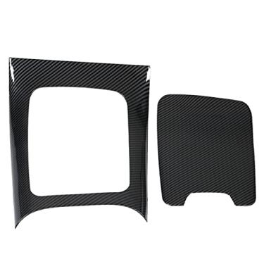 Imagem de Guarnição do painel de mudança de marcha, 2 peças, tampa interna do painel de mudança de marcha, estrutura do painel de mudança de marcha para melhorar o estilo geral do interior