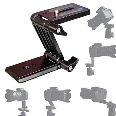 Imagem de PURAMI Suporte universal Flex Tilt Head Z com Arca-Swiss e placa de liberação rápida de tripé para câmera deslizante e gaiola de trilho estabilizador de gimbal compatível com DSLR Canon, Nikon, Sony