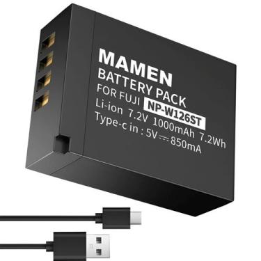 Imagem de Bateria Mamen NP-W126s USB-C para Câmeras FujiFilm - WorldView