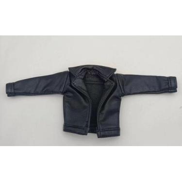 Imagem de Acessório: jaqueta de couro PU preta Scale 1/12 Scale 1/12 Male Soldie