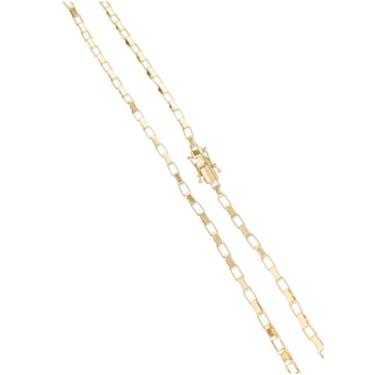 Imagem de Corrente Tijolinho 5mm 30g Cordão Banhado A 18k