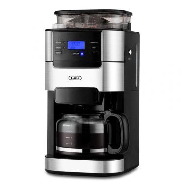 Imagem de Gevi DCMB0-BK0A1 Dull Black - Máquina de Café Drip 10 Xícaras com Moedor Integrado, Tanque 1,5L, 120V