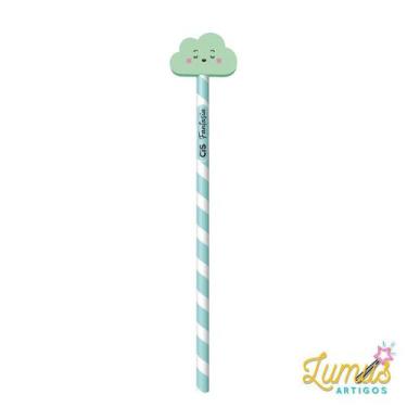 Imagem de Kit 4 Lápis Fantasia Mundo dos Sonhos CIS Personagem:Nuvem Verde, Nuve