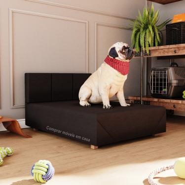 Imagem de Cama Box Pet Dog Retriever Cachorro Porte Grande 80 cm Cor Marrom - Comprar Moveis em Casa