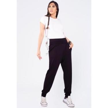Imagem de Calça Saruel Malha com Bolso Preta - GG - Veste do 44 ao 46-Feminino