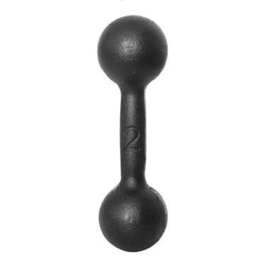 Imagem de Halter Bola 02kg Pintado Preto Ferro Fundido Academia Musculação - Alt