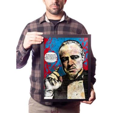Imagem de Quadro O Poderoso Chefão Pop Arte Com Frase Vito Corleone - Fanarte