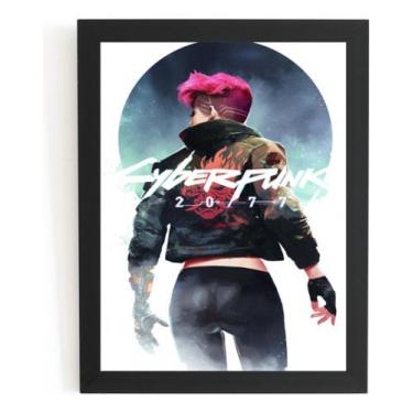 Imagem de Quadro Game Cyberpunk 2077 Arte Poster Moldurado - Fanarte