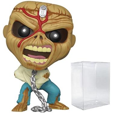 Imagem de POP Rocks: Iron [Maiden] Eddie - Piece of Mind Funko Vinyl Figure (Bundled with Compatible Box Protector Case), Multicolored, 3.75 inches