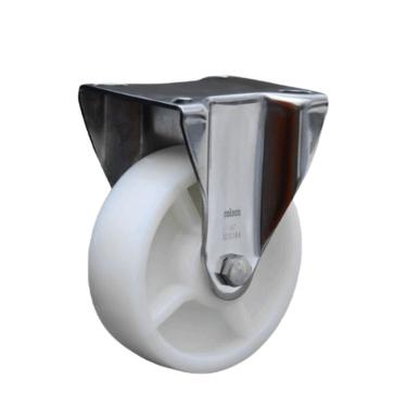 Imagem de Roda Rodízio Inox 8x2 Fixa Para Carreta Lancha Jet Até 800kg