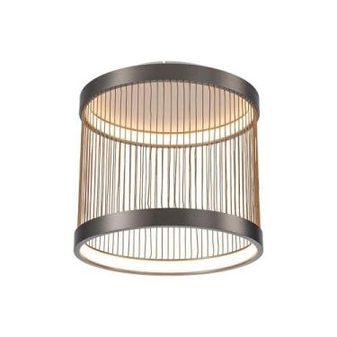 Imagem de Plafon Nordecor Beys 2938 Led Bivolt Cinza / Dourado - Mbled/Nordecor,