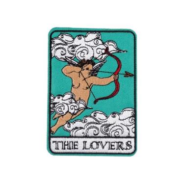 Imagem de Ruoming Ruoming 1 peça de adesivos decorativos de tarô, bordado sol lua, design místico, apliques costurados DIY para roupas e acessórios (Tarot2)