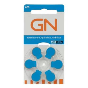 Imagem de GN 675 Pilhas Auditivas  Kit com 5 Cartelas (30 Unidades)