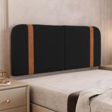 Imagem de Cabeceira Painel Orgânico Cama Box Casal Padrão Flay 140cm Dobrável Bo