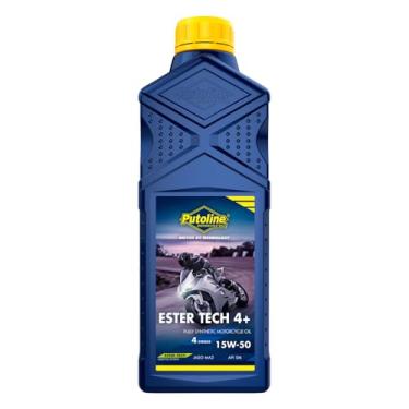 Imagem de Óleo 100% Sintético 15w50 Para Motor 4 Tempos Putoline Ester Tech Syntec 4+ 1 Litro