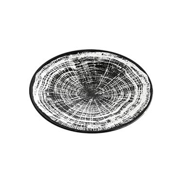 Imagem de Prato de serviço textura de árvore prato de jantar personalidade criativa prato de bife restaurante europeu prato de comida ocidental utensílios de mesa domésticos para hotéis e restaurantes pratos