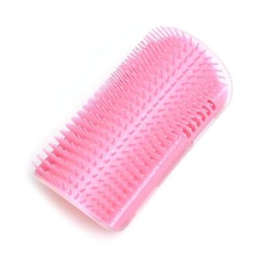 Imagem de Escova de silicone para gatos – Almofada de silicone para gatos em ambientes internos para gatinhos, sofás, poltronas, arranhadores de pernas, capa de poste (rosa)